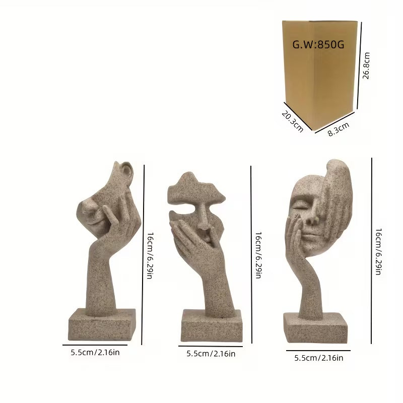 Nordwood Sandstone Mask Sculpture