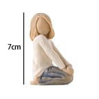 Creative Resin Family Character Statues Home Office Decorative Ornament Gift