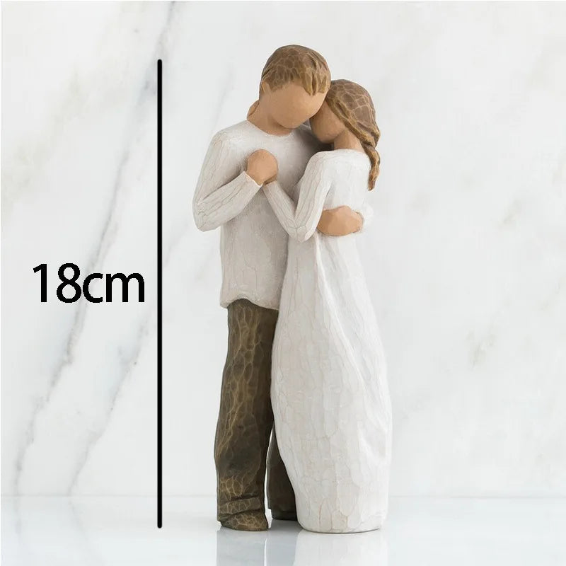 Creative Resin Family Character Statues Home Office Decorative Ornament Gift